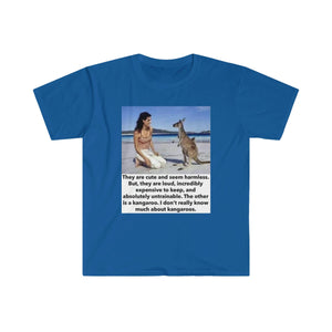Printify T-Shirt Royal / S Unisex Softstyle T-Shirt - Kangaroo
