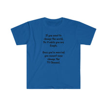 Load image into Gallery viewer, Printify T-Shirt Royal / S Unisex Softstyle T-Shirt - To Change the World