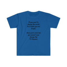 Load image into Gallery viewer, Printify T-Shirt Royal / S Unisex Softstyle T-Shirt - To Change the World
