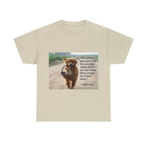 Printify T-Shirt Sand / S Unisex Heavy Cotton Tee - Help Others