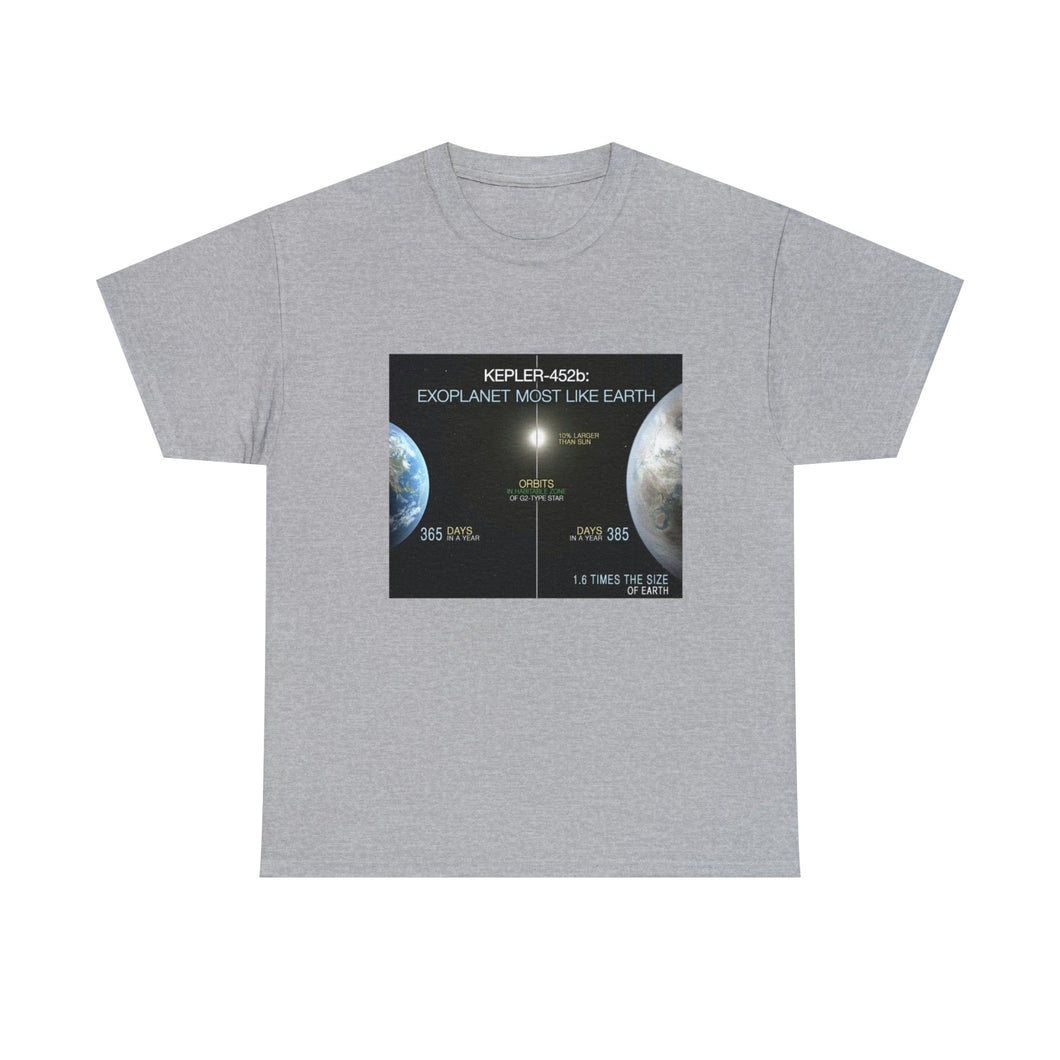 Printify T-Shirt Sport Grey / S Unisex Heavy Cotton Tee - Kepler 452b