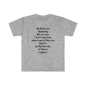 Printify T-Shirt Sport Grey / S Unisex Softstyle T-Shirt - Ducks are not in a row