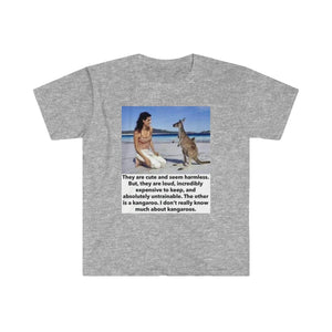 Printify T-Shirt Sport Grey / S Unisex Softstyle T-Shirt - Kangaroo