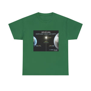 Printify T-Shirt Turf Green / S Unisex Heavy Cotton Tee - Kepler 452b