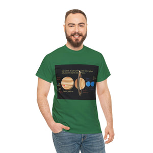 Printify T-Shirt Unisex Heavy Cotton Tee - All planets