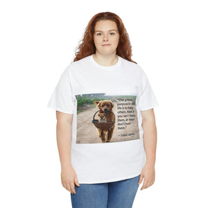 Printify T-Shirt Unisex Heavy Cotton Tee - Help Others