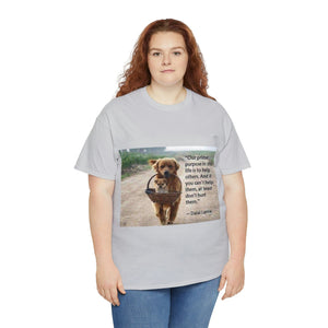 Printify T-Shirt Unisex Heavy Cotton Tee - Help Others