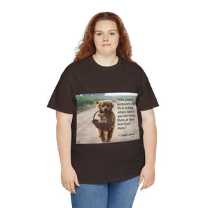 Printify T-Shirt Unisex Heavy Cotton Tee - Help Others