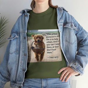 Printify T-Shirt Unisex Heavy Cotton Tee - Help Others