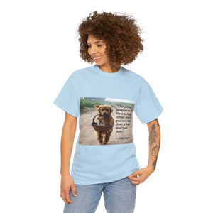 Printify T-Shirt Unisex Heavy Cotton Tee - Help Others
