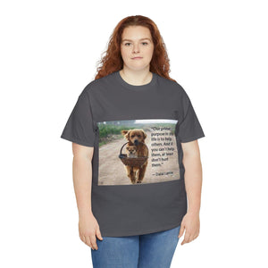 Printify T-Shirt Unisex Heavy Cotton Tee - Help Others