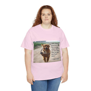 Printify T-Shirt Unisex Heavy Cotton Tee - Help Others