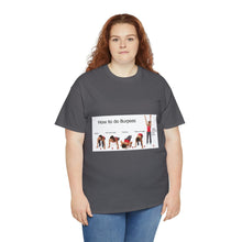 Load image into Gallery viewer, Printify T-Shirt Unisex Heavy Cotton Tee - How to do Burpees