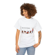Load image into Gallery viewer, Printify T-Shirt Unisex Heavy Cotton Tee - How to do Burpees