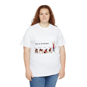 Printify T-Shirt Unisex Heavy Cotton Tee - How to do Burpees