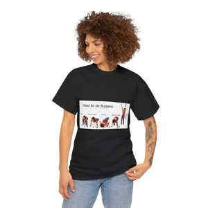 Printify T-Shirt Unisex Heavy Cotton Tee - How to do Burpees