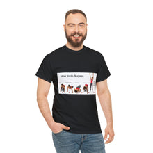Load image into Gallery viewer, Printify T-Shirt Unisex Heavy Cotton Tee - How to do Burpees