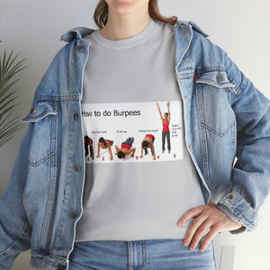 Printify T-Shirt Unisex Heavy Cotton Tee - How to do Burpees
