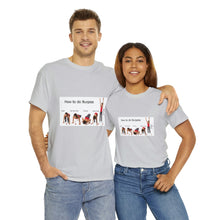 Load image into Gallery viewer, Printify T-Shirt Unisex Heavy Cotton Tee - How to do Burpees