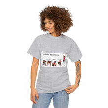 Load image into Gallery viewer, Printify T-Shirt Unisex Heavy Cotton Tee - How to do Burpees