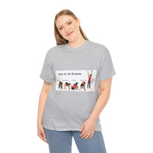 Load image into Gallery viewer, Printify T-Shirt Unisex Heavy Cotton Tee - How to do Burpees