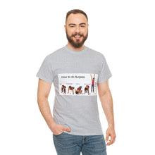 Load image into Gallery viewer, Printify T-Shirt Unisex Heavy Cotton Tee - How to do Burpees
