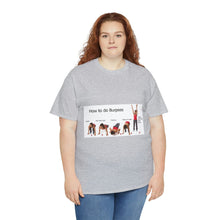 Load image into Gallery viewer, Printify T-Shirt Unisex Heavy Cotton Tee - How to do Burpees
