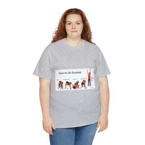 Printify T-Shirt Unisex Heavy Cotton Tee - How to do Burpees