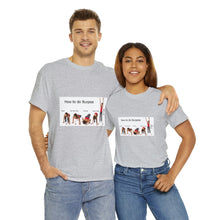 Load image into Gallery viewer, Printify T-Shirt Unisex Heavy Cotton Tee - How to do Burpees