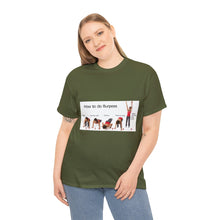 Load image into Gallery viewer, Printify T-Shirt Unisex Heavy Cotton Tee - How to do Burpees