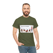 Load image into Gallery viewer, Printify T-Shirt Unisex Heavy Cotton Tee - How to do Burpees