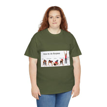 Load image into Gallery viewer, Printify T-Shirt Unisex Heavy Cotton Tee - How to do Burpees
