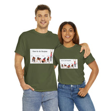Load image into Gallery viewer, Printify T-Shirt Unisex Heavy Cotton Tee - How to do Burpees