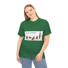Load image into Gallery viewer, Printify T-Shirt Unisex Heavy Cotton Tee - How to do Burpees