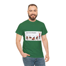Load image into Gallery viewer, Printify T-Shirt Unisex Heavy Cotton Tee - How to do Burpees