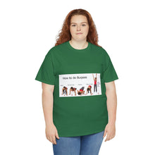 Load image into Gallery viewer, Printify T-Shirt Unisex Heavy Cotton Tee - How to do Burpees