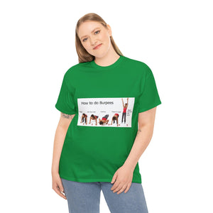 Printify T-Shirt Unisex Heavy Cotton Tee - How to do Burpees