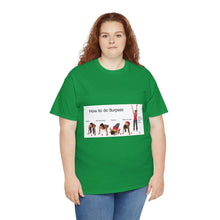 Load image into Gallery viewer, Printify T-Shirt Unisex Heavy Cotton Tee - How to do Burpees
