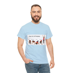 Printify T-Shirt Unisex Heavy Cotton Tee - How to do Burpees