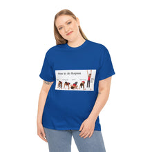 Load image into Gallery viewer, Printify T-Shirt Unisex Heavy Cotton Tee - How to do Burpees