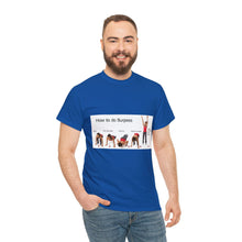 Load image into Gallery viewer, Printify T-Shirt Unisex Heavy Cotton Tee - How to do Burpees