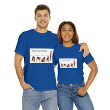 Load image into Gallery viewer, Printify T-Shirt Unisex Heavy Cotton Tee - How to do Burpees