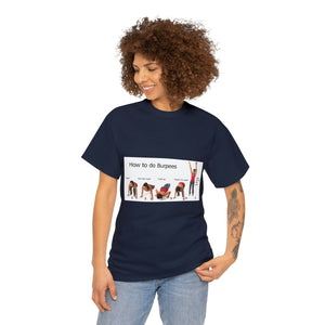 Printify T-Shirt Unisex Heavy Cotton Tee - How to do Burpees