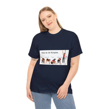 Load image into Gallery viewer, Printify T-Shirt Unisex Heavy Cotton Tee - How to do Burpees