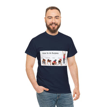 Load image into Gallery viewer, Printify T-Shirt Unisex Heavy Cotton Tee - How to do Burpees
