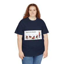 Load image into Gallery viewer, Printify T-Shirt Unisex Heavy Cotton Tee - How to do Burpees
