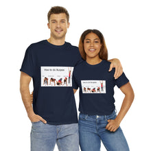 Load image into Gallery viewer, Printify T-Shirt Unisex Heavy Cotton Tee - How to do Burpees