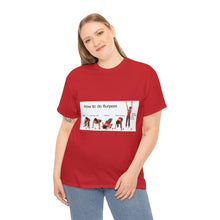 Load image into Gallery viewer, Printify T-Shirt Unisex Heavy Cotton Tee - How to do Burpees
