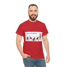 Load image into Gallery viewer, Printify T-Shirt Unisex Heavy Cotton Tee - How to do Burpees