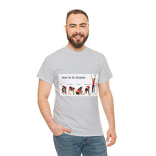 Load image into Gallery viewer, Printify T-Shirt Unisex Heavy Cotton Tee - How to do Burpees